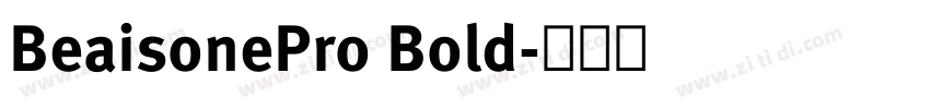 BeaisonePro Bold字体转换